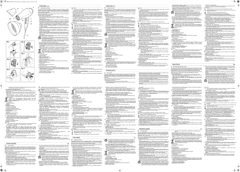 First page image of the manual for SP7161 Ionic 2200 Pro