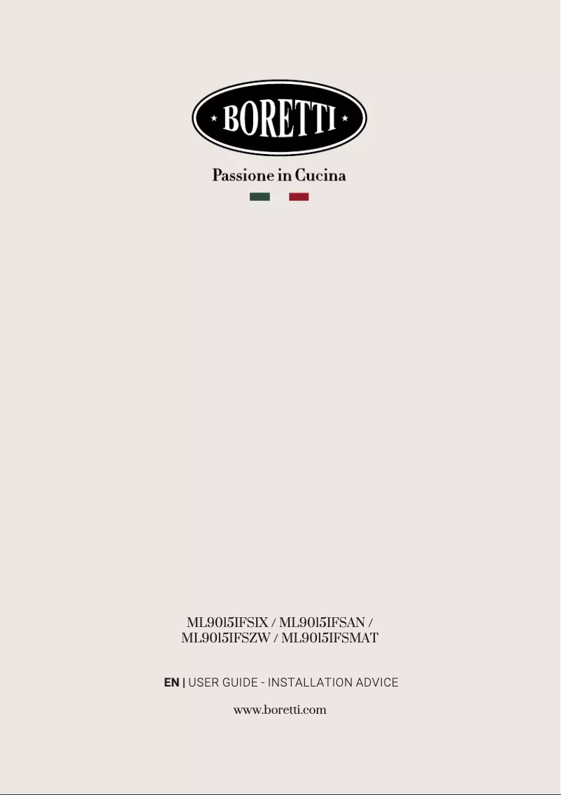 First page image of the manual for ML9015IFSZW