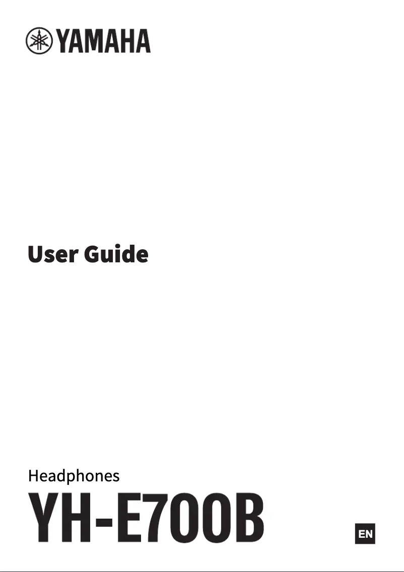 First page image of the manual for YH-E700B
