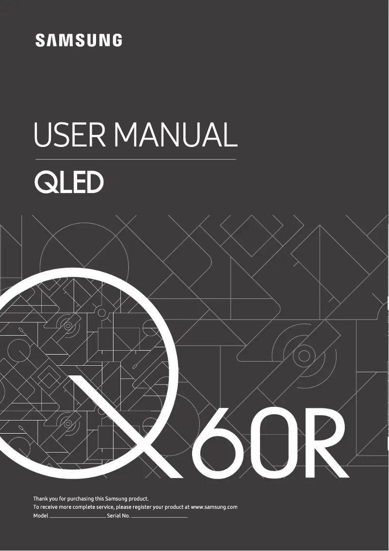 Page 1 of the manual User Manual Samsung QE65Q60RAL