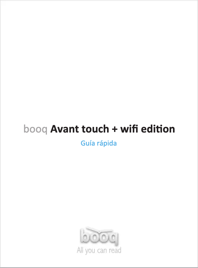 Image de la première page du manuel de l'appareil Avant Touch