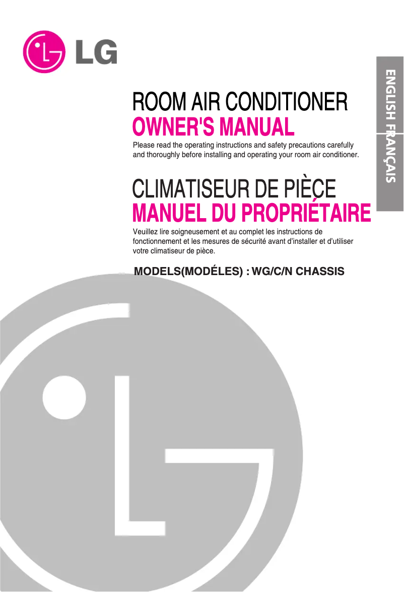 First page image of the manual for TWC226NBAB5