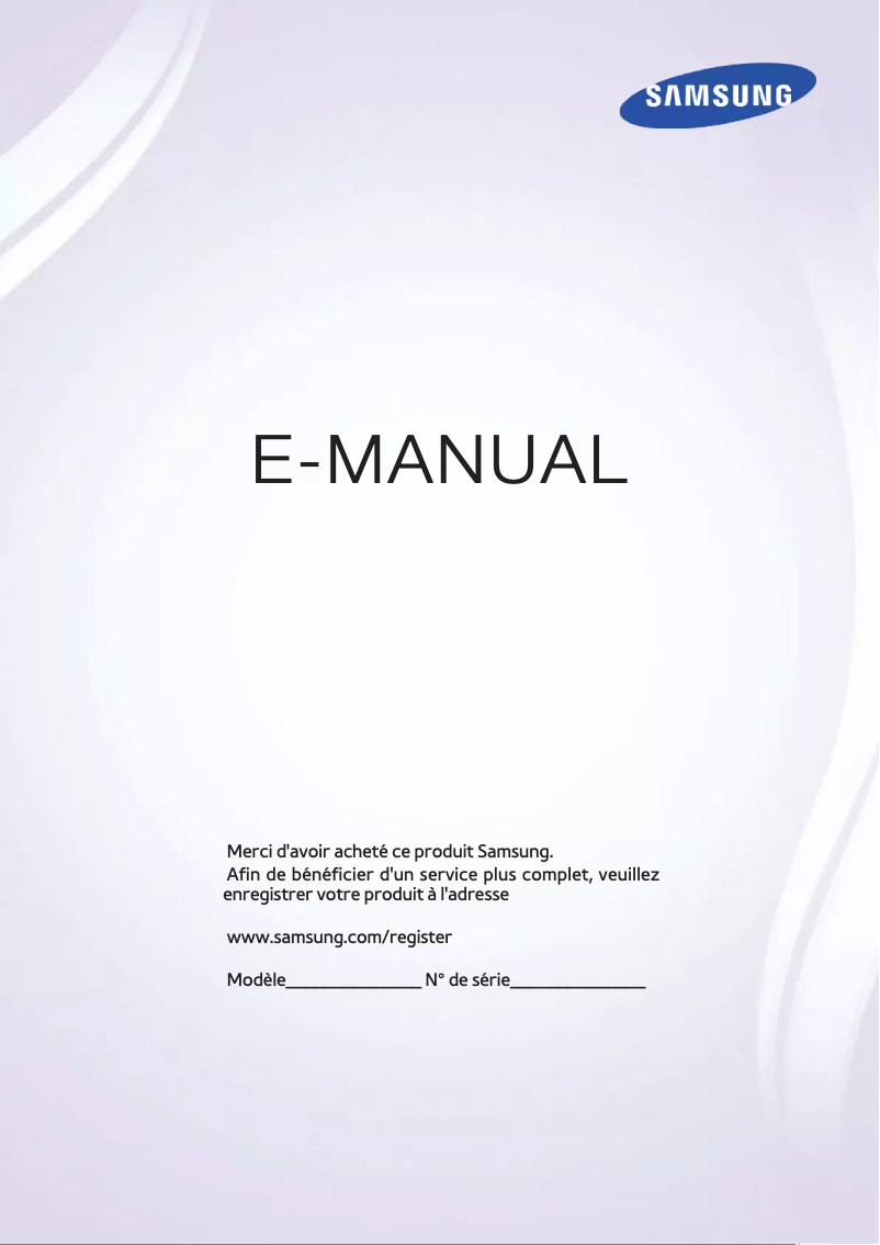 First page image of the manual for UE58J5270AS