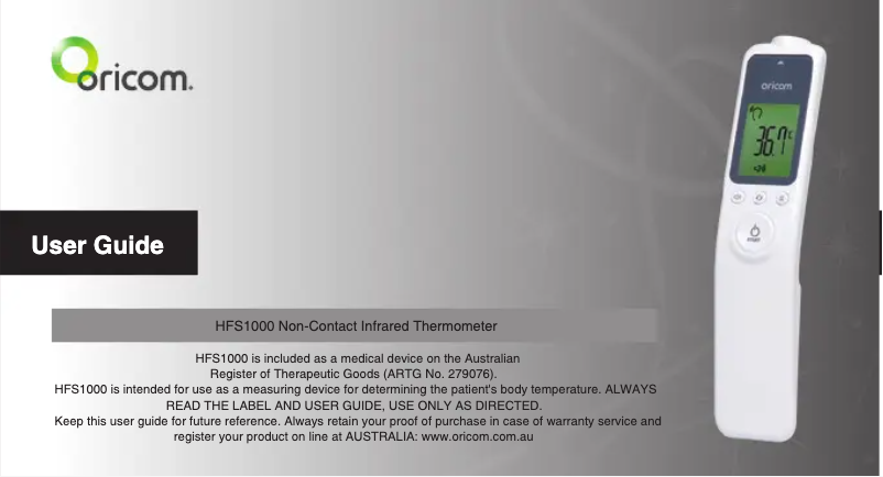 Image de la première page du manuel de l'appareil SC875