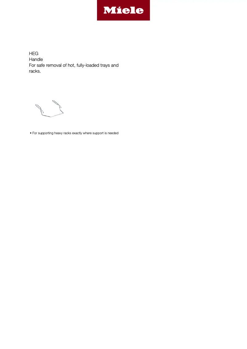 Page 1 of the manual User Manual Miele HEG