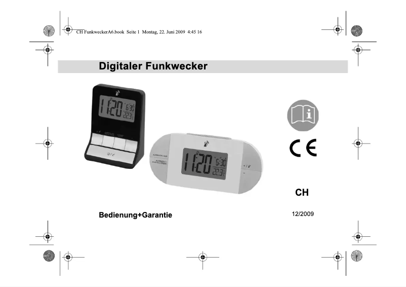 First page image of the manual for GT-FWe-01