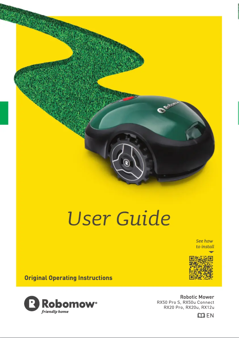 First page image of the manual for RX12u