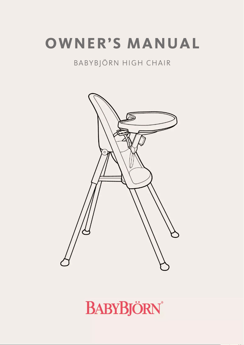 First page image of the manual for High Chair