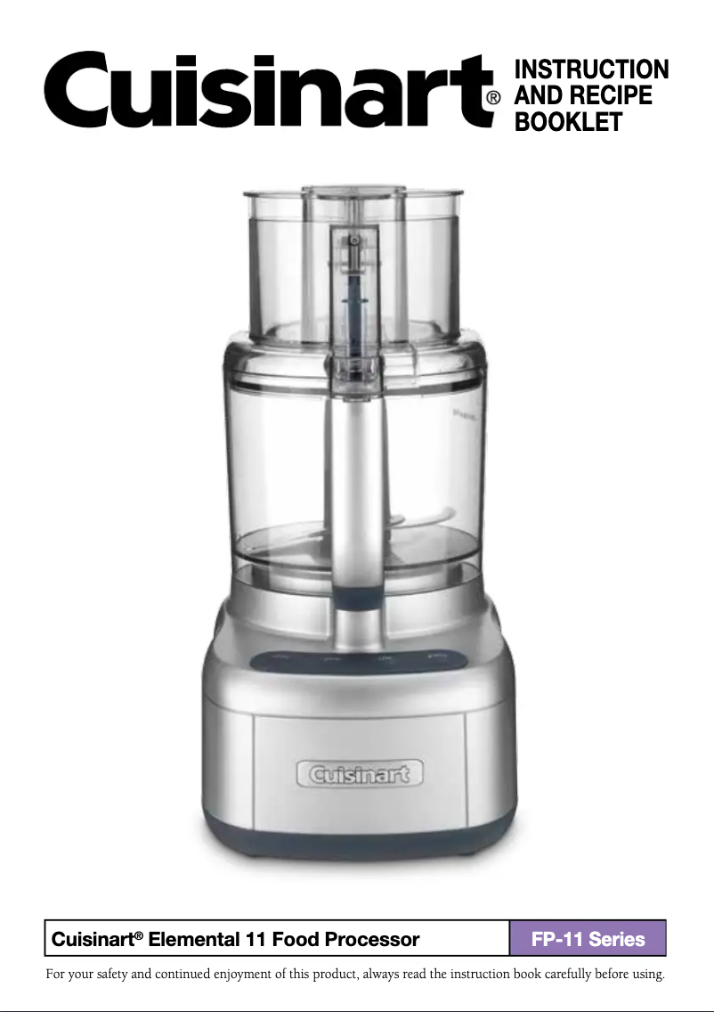 First page image of the manual for Elemental 11 FP-11