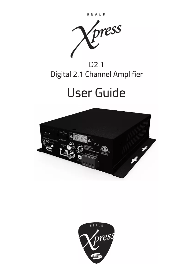 First page image of the manual for D2.1