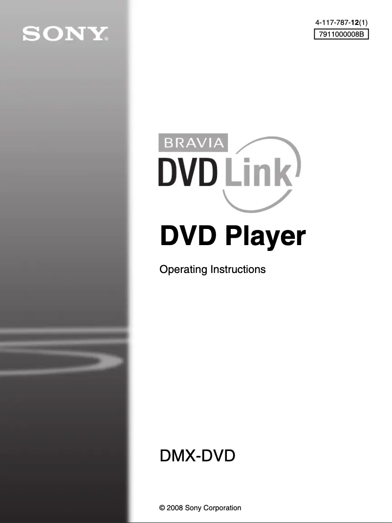 First page image of the manual for DMX-DVD