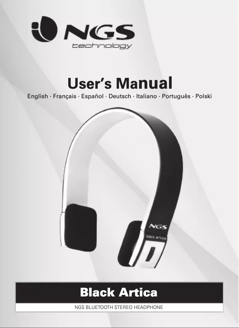 Page 1 of the manual User Manual NGS Black Artica