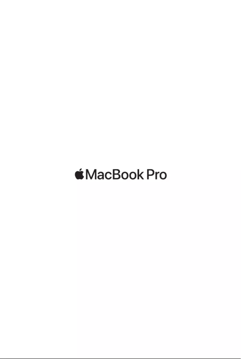First page image of the manual for MacBook Pro M1