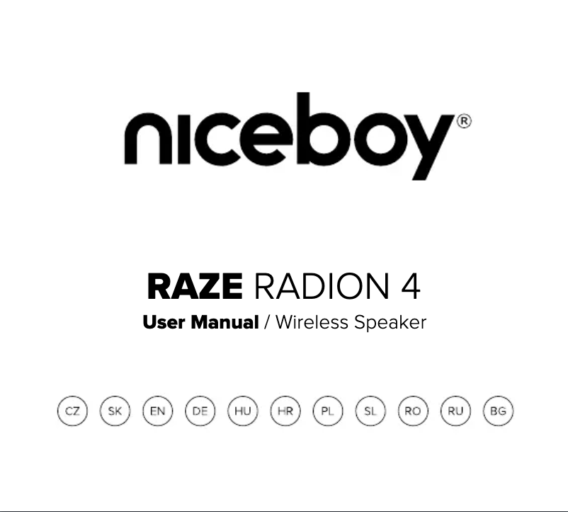 First page image of the manual for RAZE Radion 4