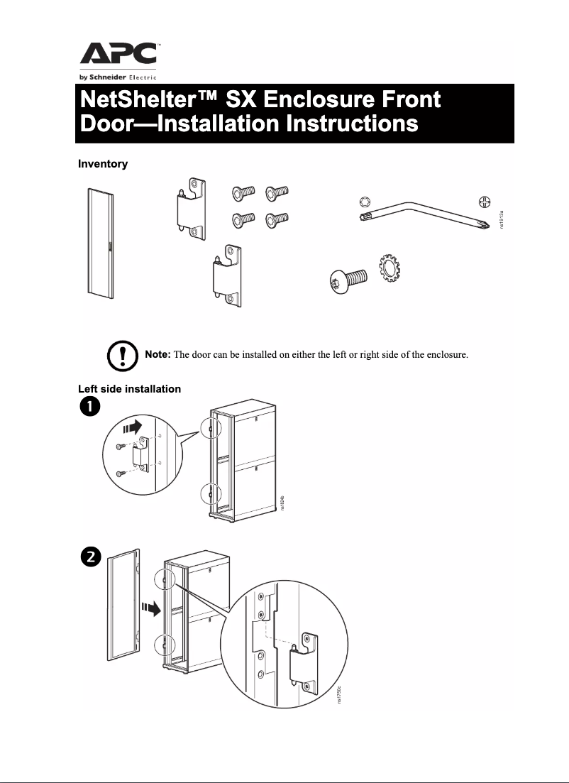 Page 1 of the manual User Manual APC AR7000A
