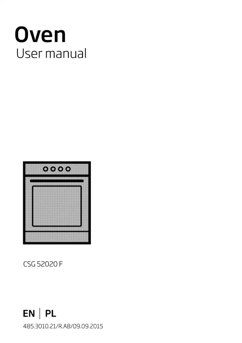 Page 1 of the manual User Manual Beko CSG 52020 FX