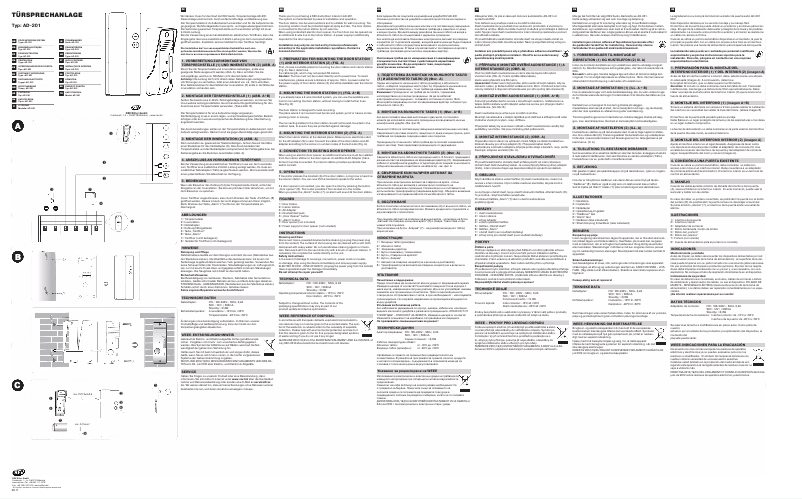 Image de la première page du manuel de l'appareil AD-201