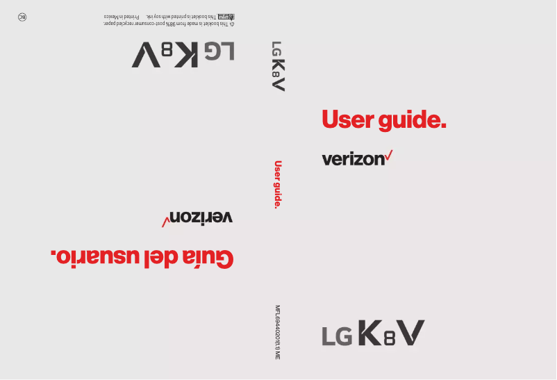 First page image of the manual for K8 V