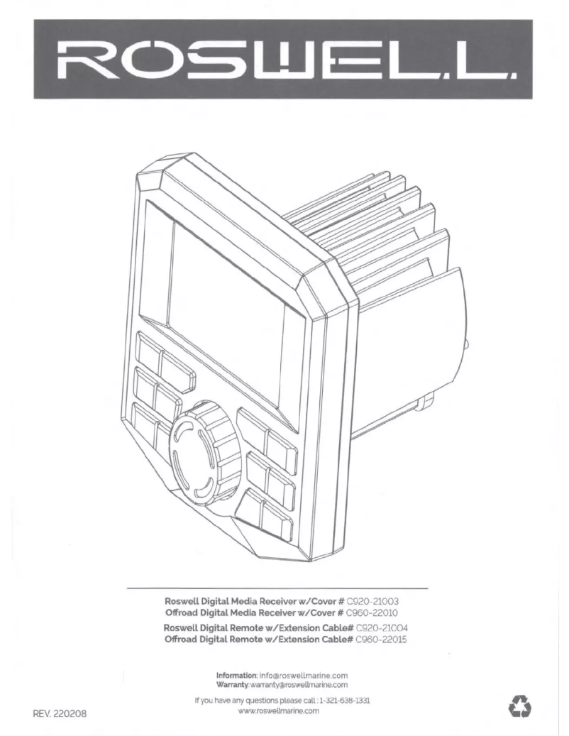 Page 1 of the manual User Manual Roswell C920-21003