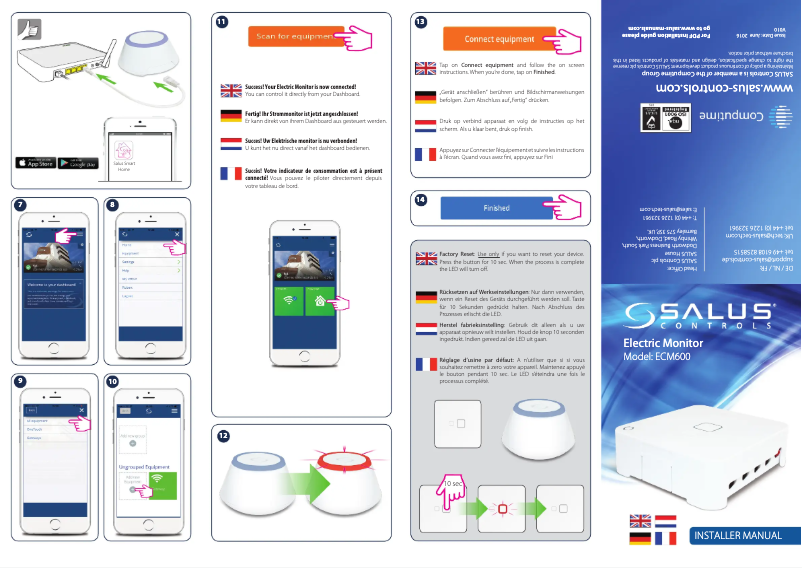 Page 1 of the manual User Manual Salus ECM600