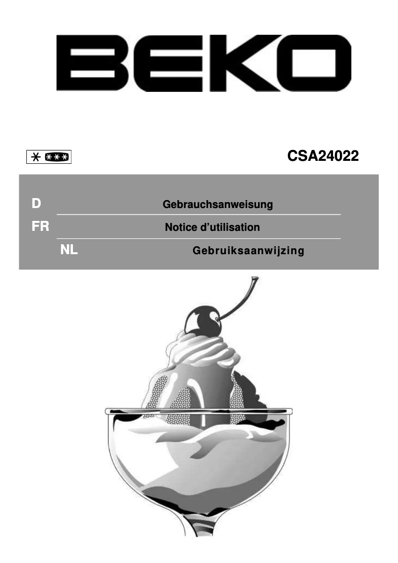 First page image of the manual for CSA24022