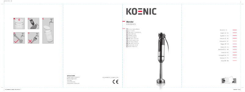 Page 1 of the manual User Manual Koenic KHB 80421