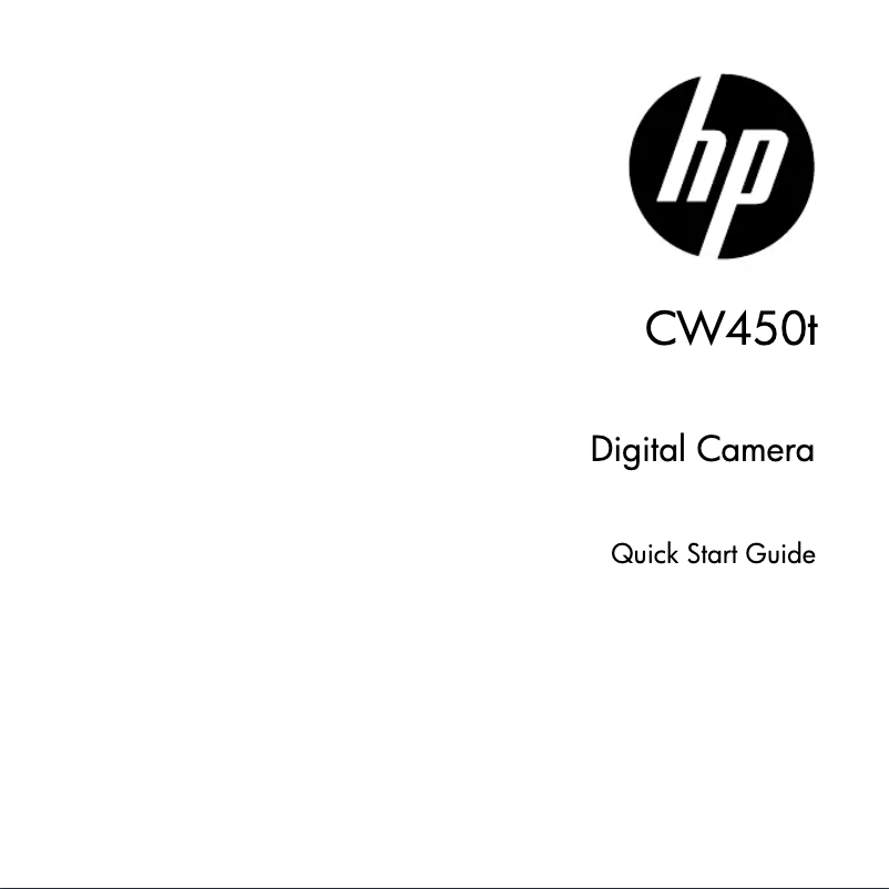 First page image of the manual for CW450t