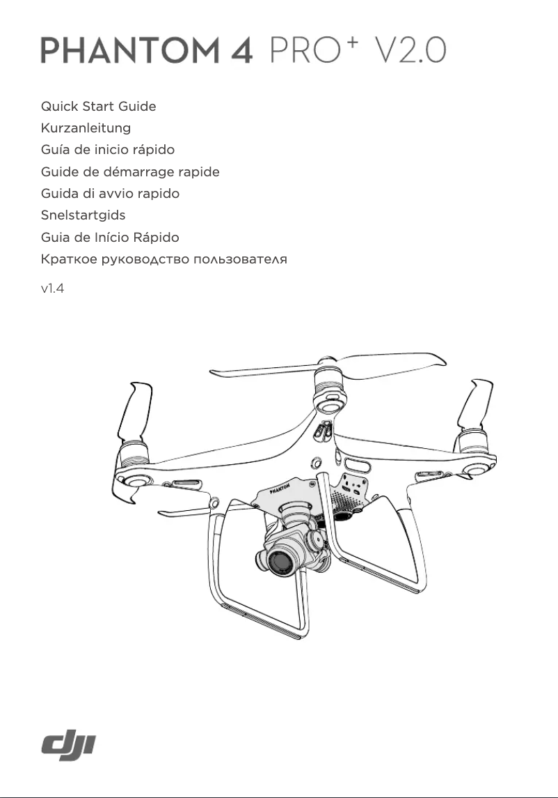 First page image of the manual for Phantom 4 Pro+