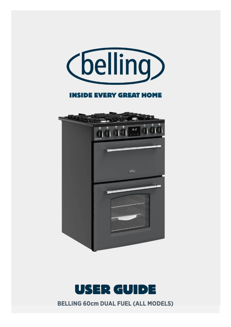 Page 1 of the manual User Manual Belling Farmhouse 60DF