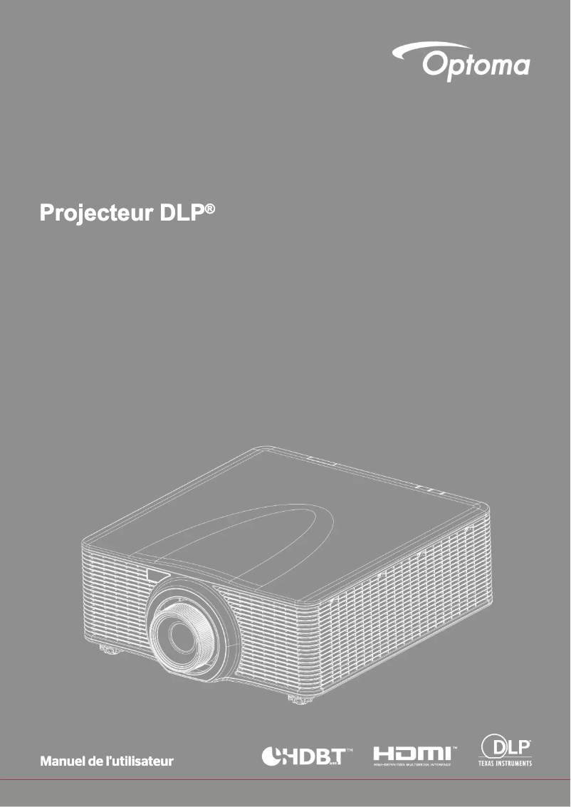 Page 1 of the manual User Manual Optoma ZU1050