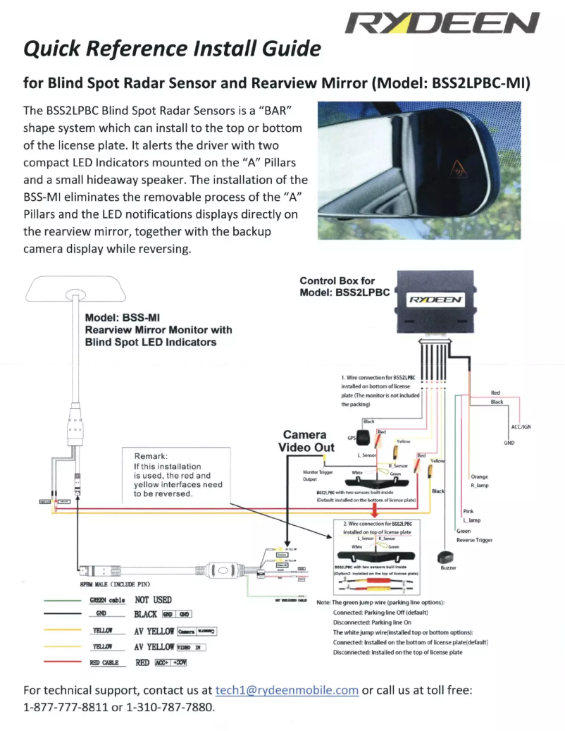 Page 1 of the manual User Manual Rydeen BSS2LPBC-MI