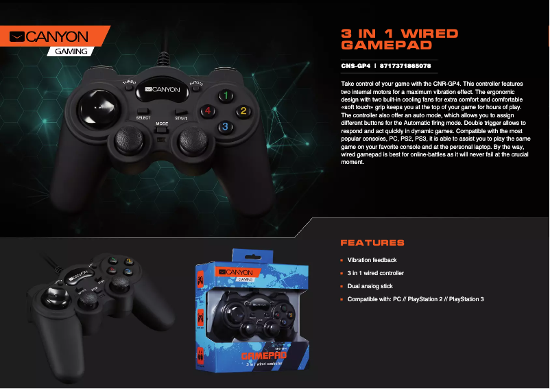 Page 1 of the manual User Manual Canyon CNS-GP4