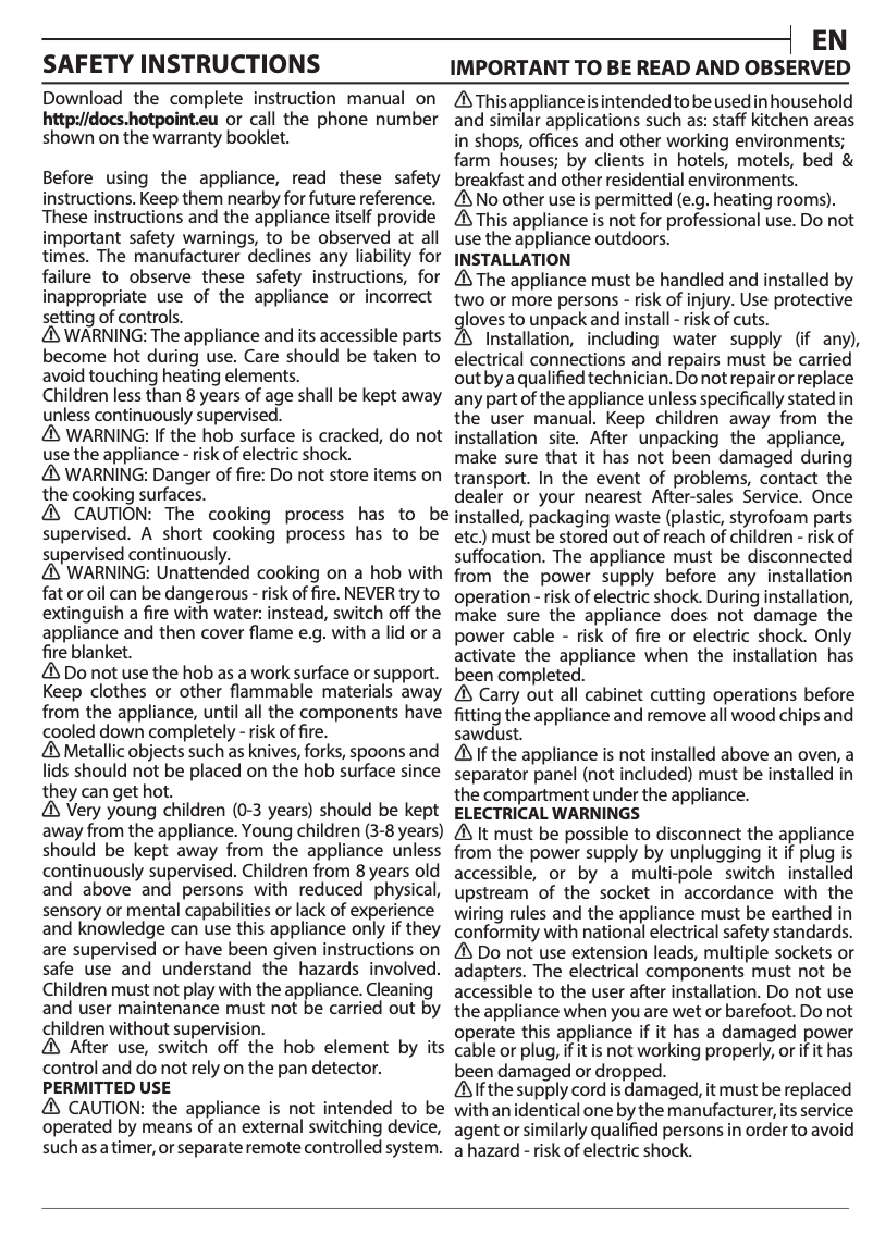 First page image of the manual for TB 2160B NE