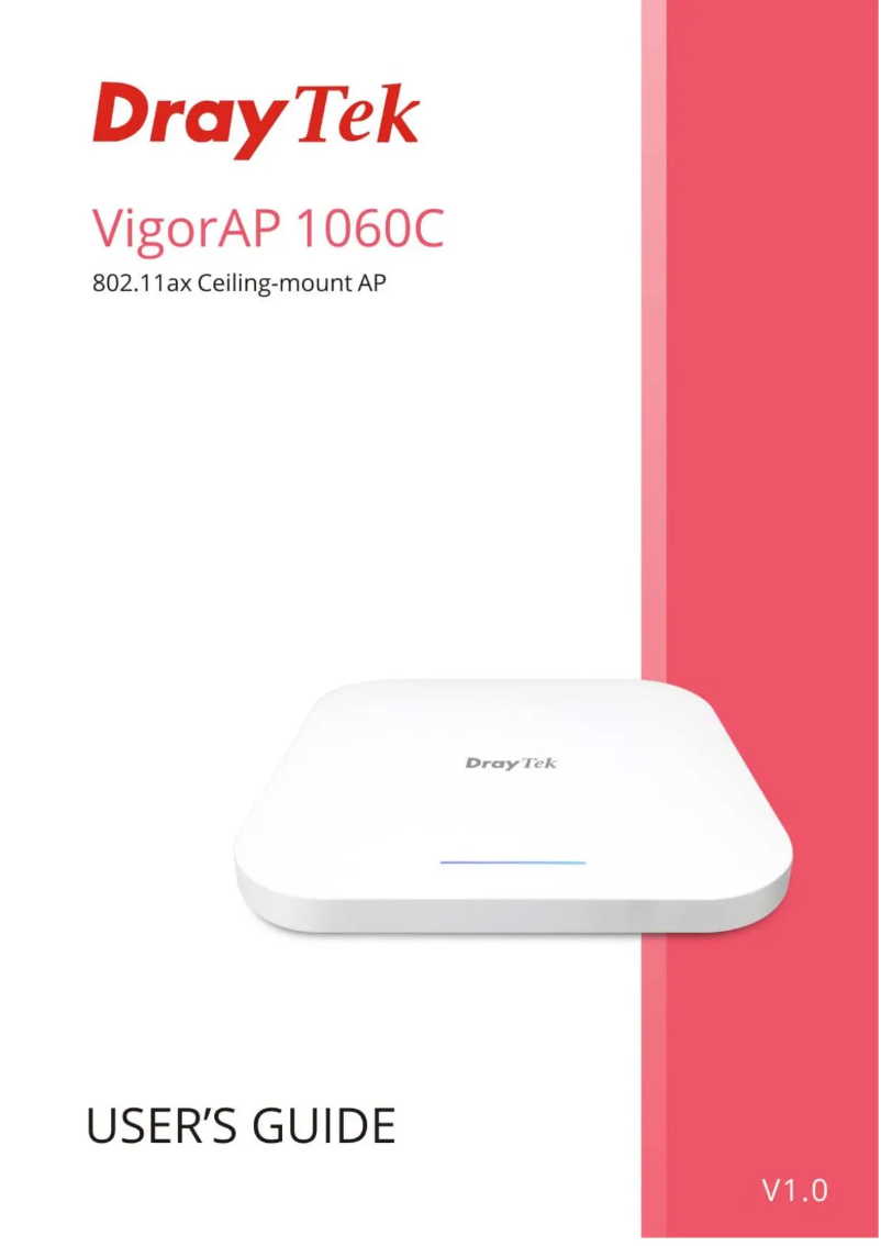 Page 1 of the manual User Manual Draytek VigorAP 1060C