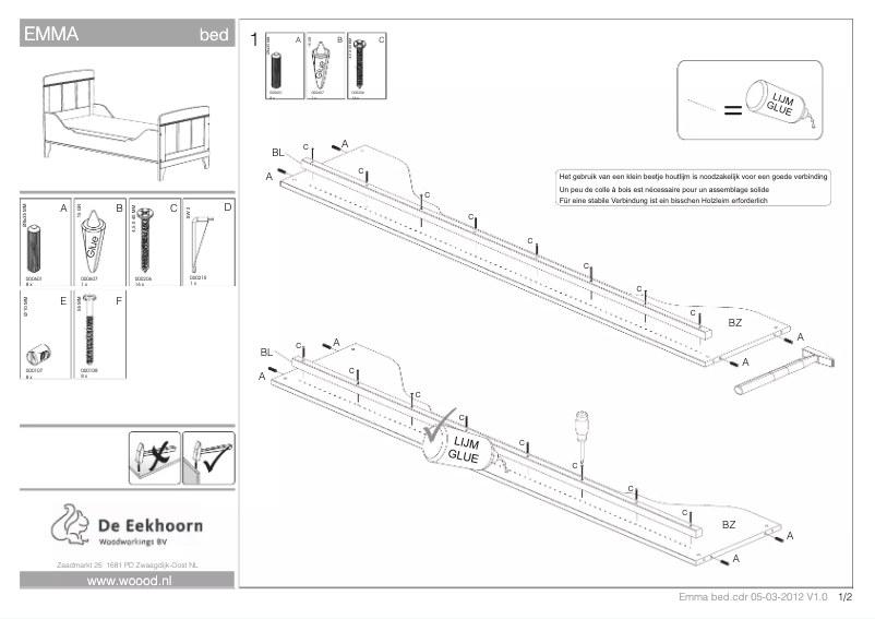 Page 1 of the manual User Manual WOOOD Emma