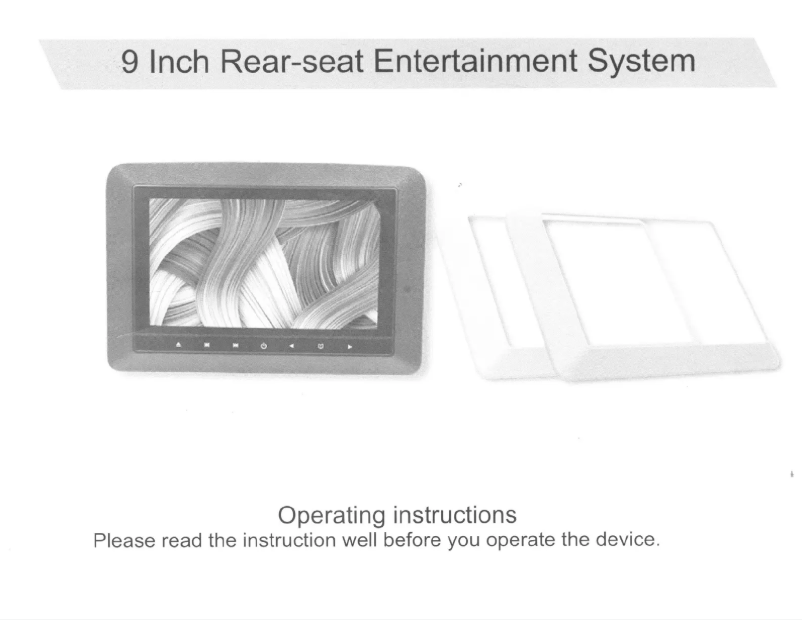 Page 1 of the manual User Manual Accele DVD9850M