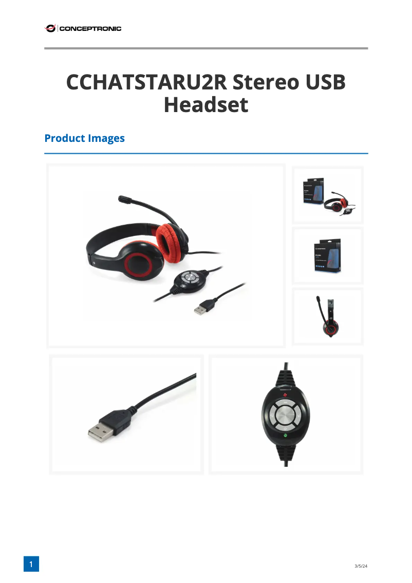 First page image of the manual for CCHATSTARU2R