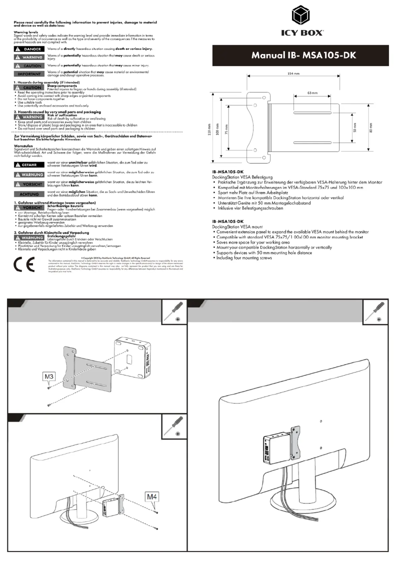 First page image of the manual for IB-MSA105-DK