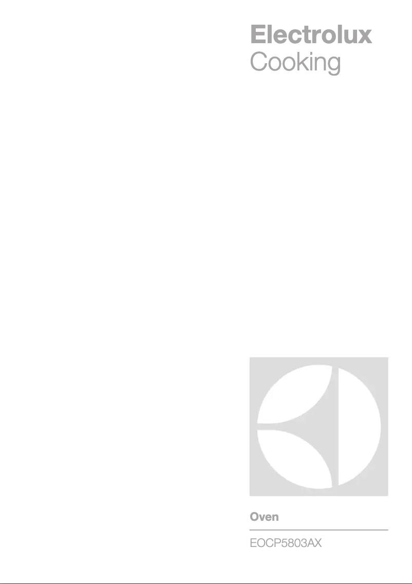 Page 1 de la notice Manuel utilisateur Electrolux EOCP5803AX