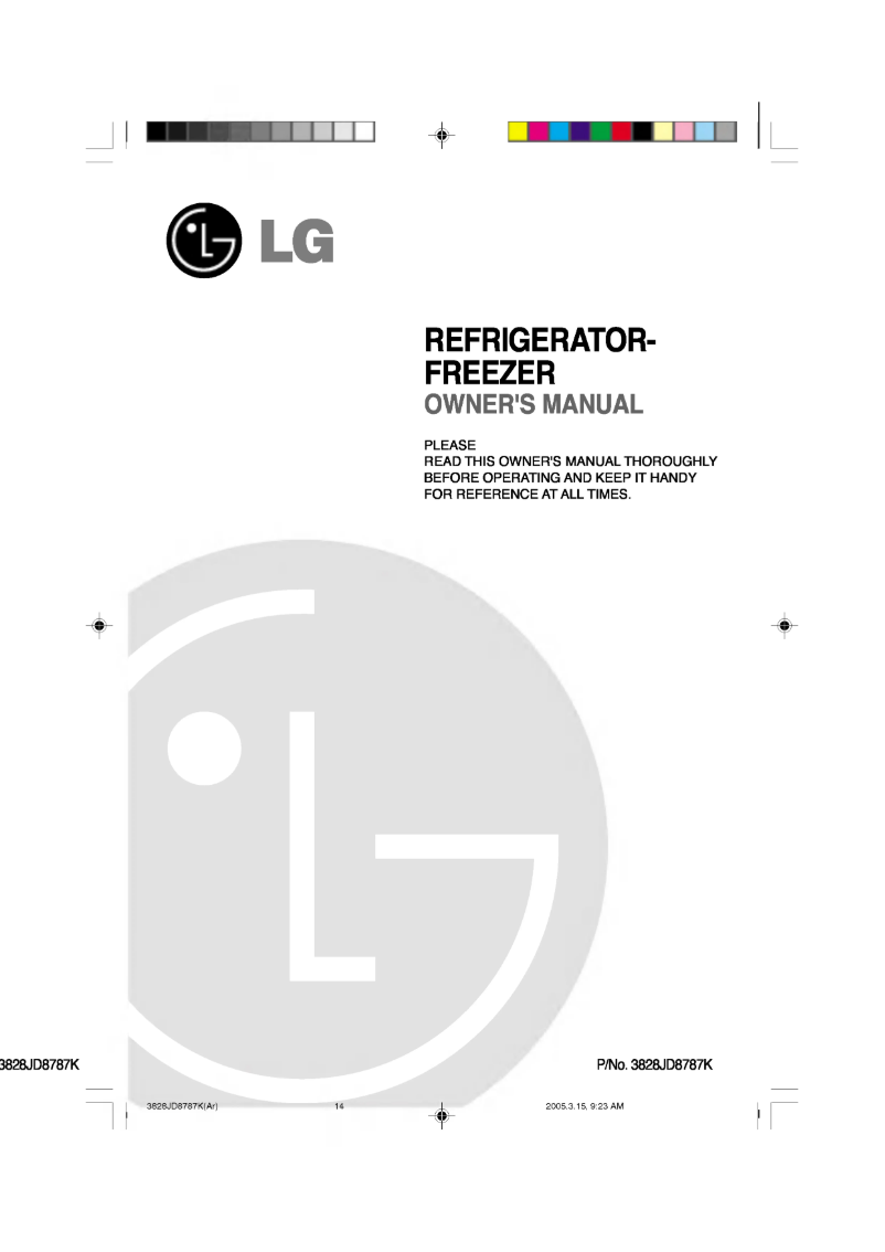 First page image of the manual for GR-S522QLC