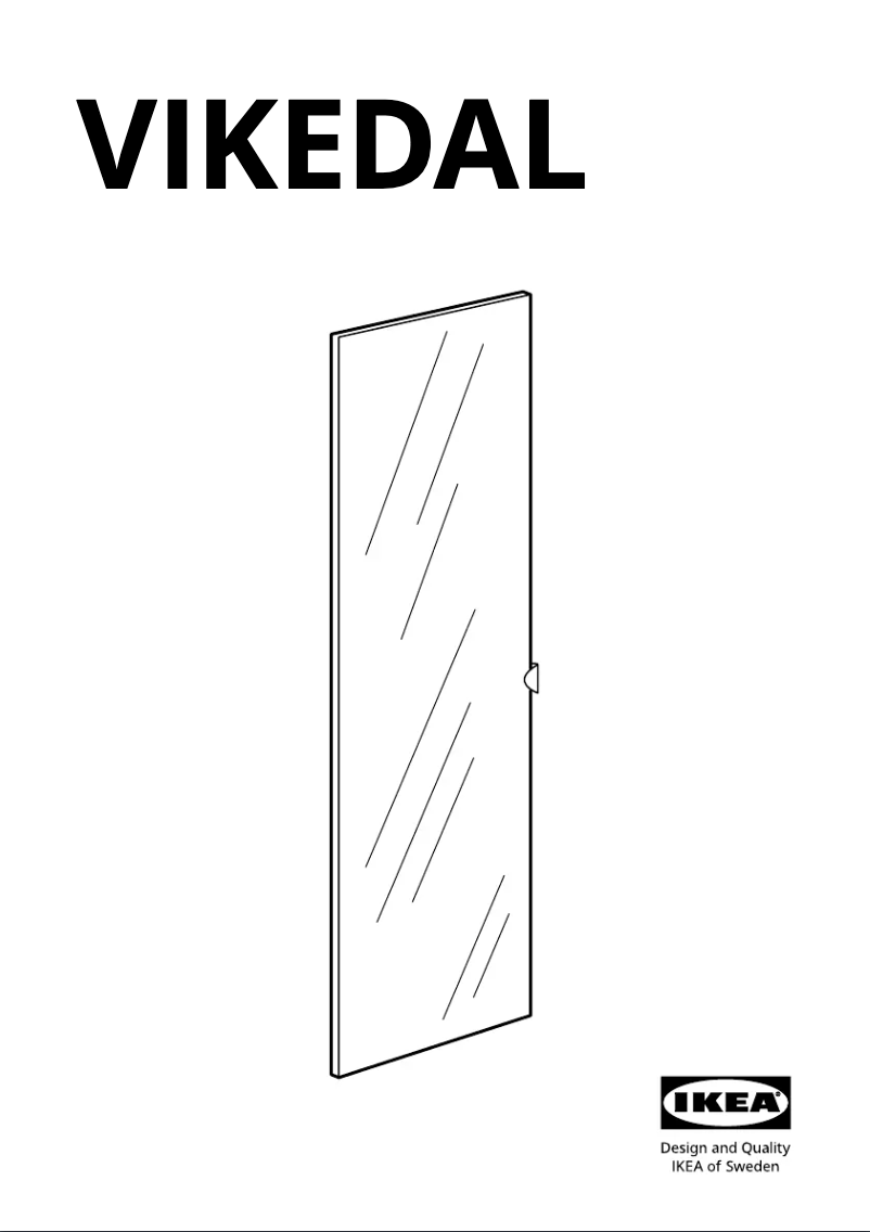 Page 1 of the manual User Manual Ikea VIKEDAL 103.011.25