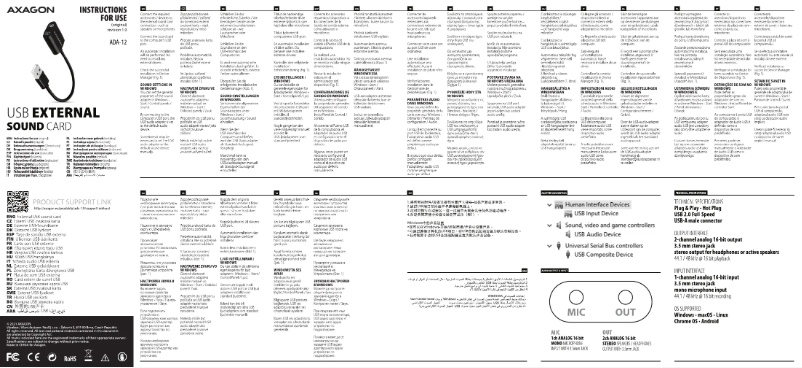 First page image of the manual for ADA-12