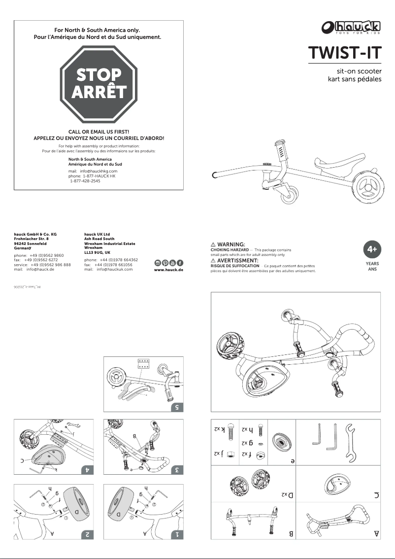 Page 1 of the manual User Manual Hauck Twist-it