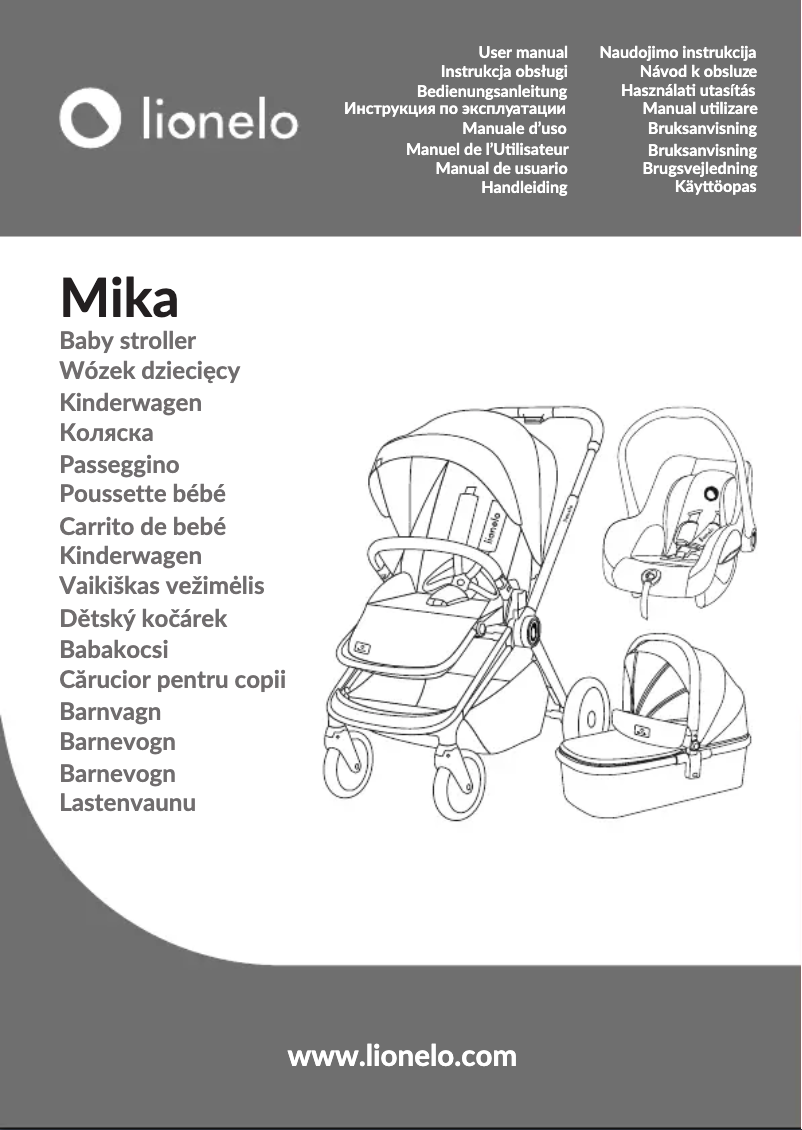 Page 1 of the manual User Manual Lionelo Amber