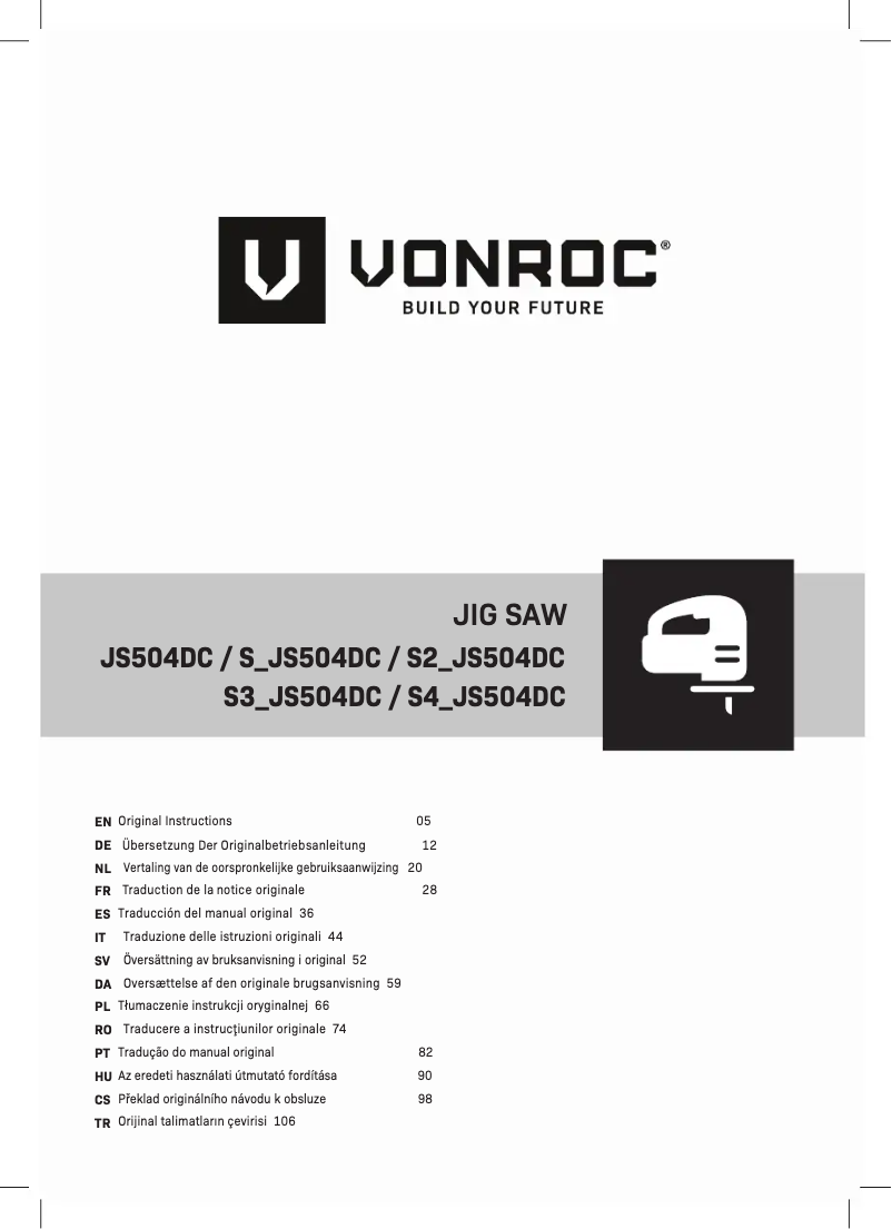 Page 1 of the manual User Manual Vonroc S_JS504DC
