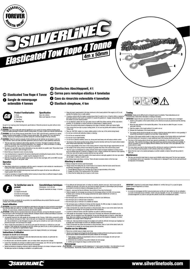 Page 1 of the manual User Manual Silverline 443621