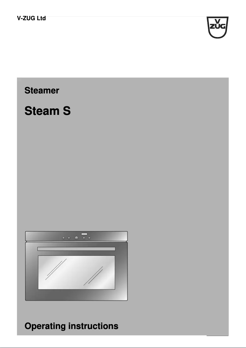 First page image of the manual for Steam S