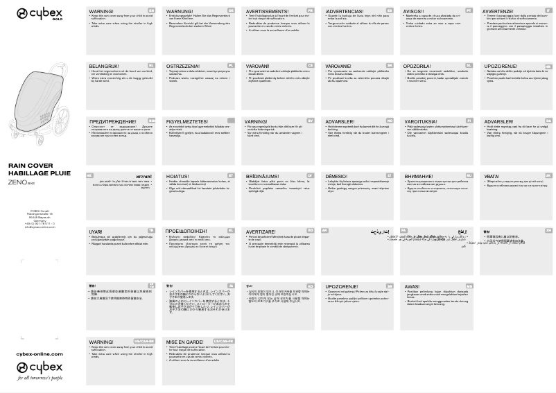 Image de la première page du manuel de l'appareil Zeno Bike