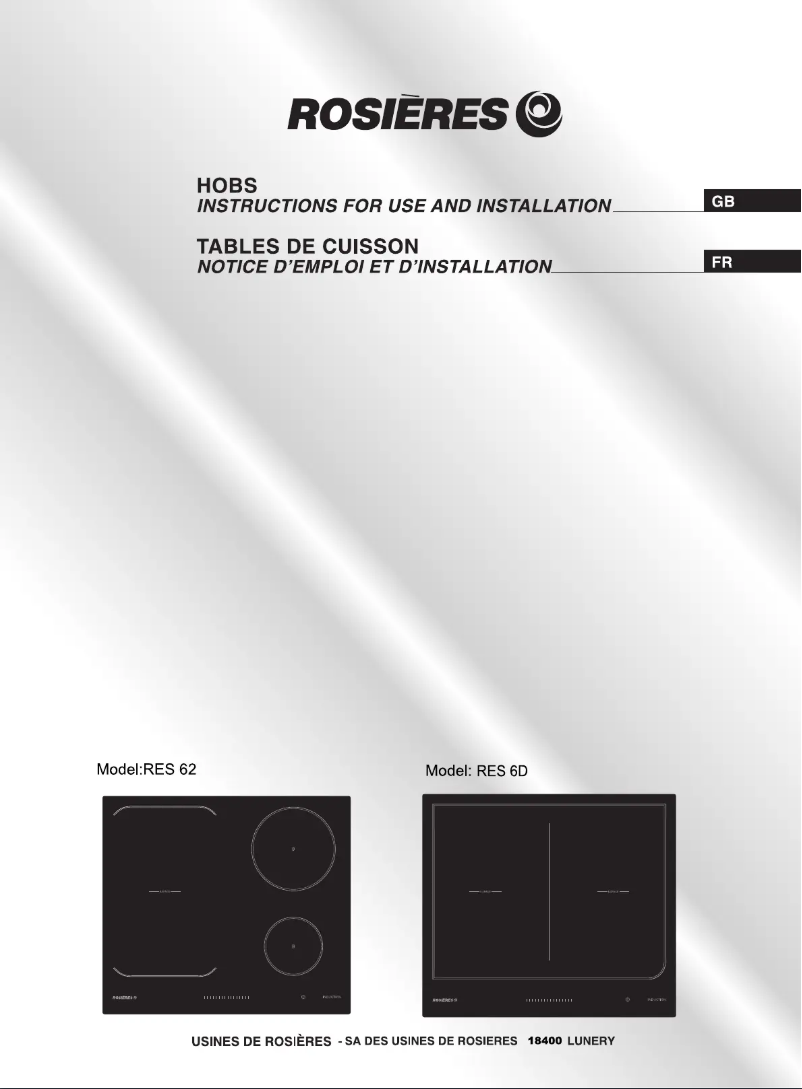 First page image of the manual for RES 6D