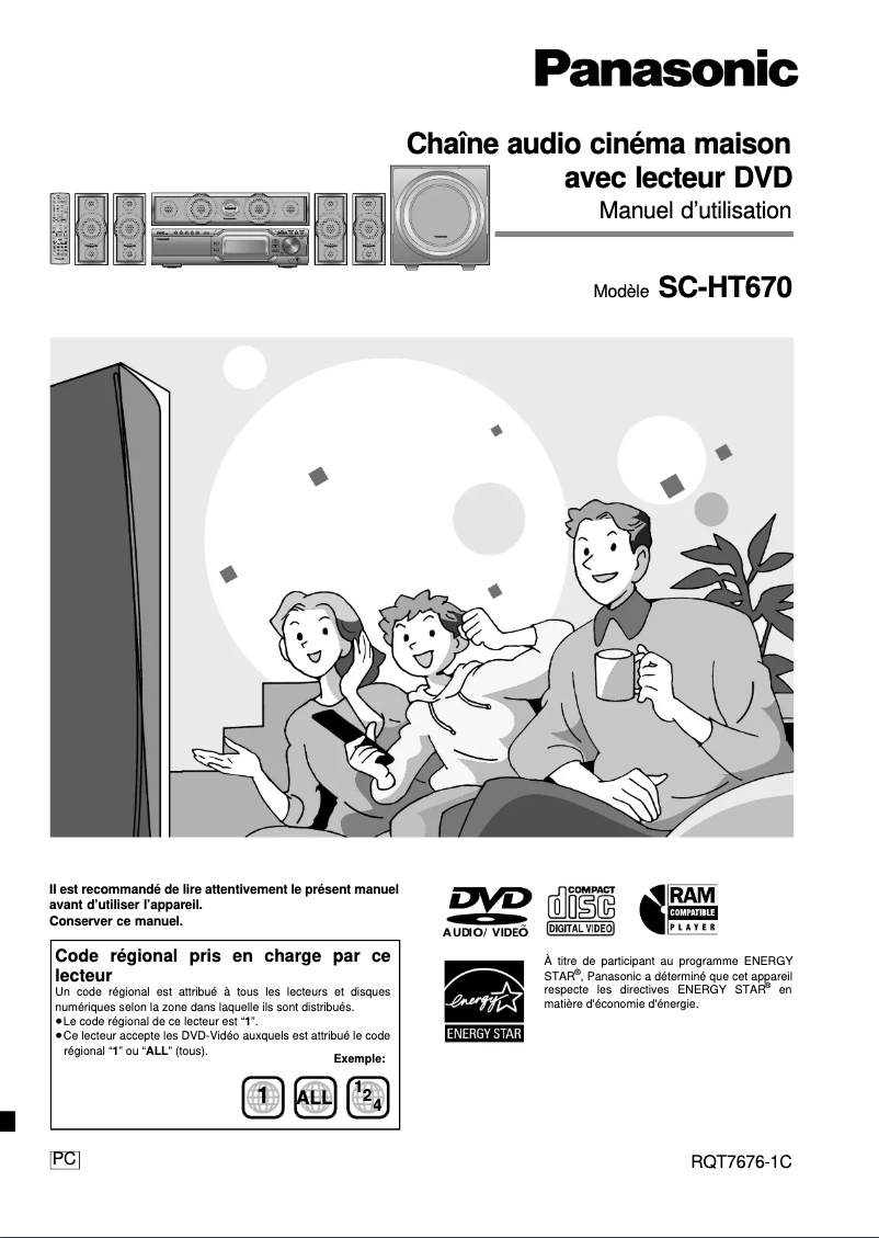 First page image of the manual for SC-HT670